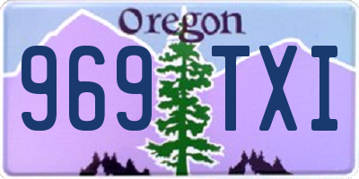 OR license plate 969TXI