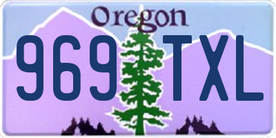 OR license plate 969TXL