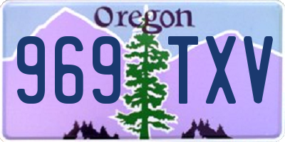OR license plate 969TXV