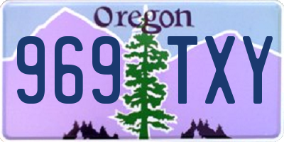 OR license plate 969TXY