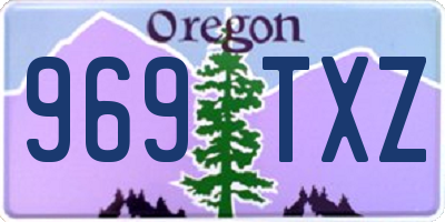OR license plate 969TXZ