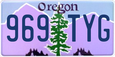 OR license plate 969TYG