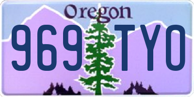 OR license plate 969TYO