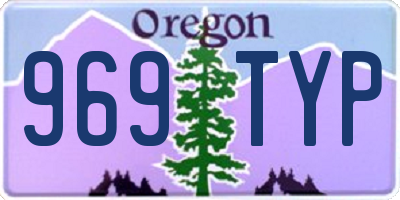 OR license plate 969TYP