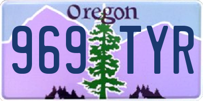 OR license plate 969TYR