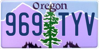 OR license plate 969TYV