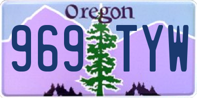 OR license plate 969TYW