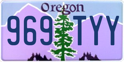 OR license plate 969TYY