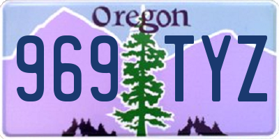 OR license plate 969TYZ