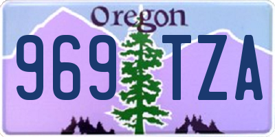 OR license plate 969TZA