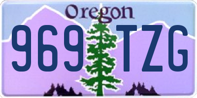 OR license plate 969TZG