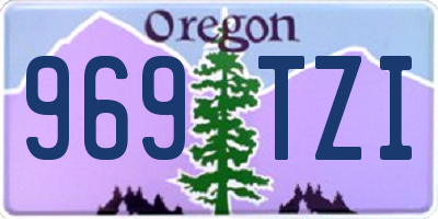 OR license plate 969TZI