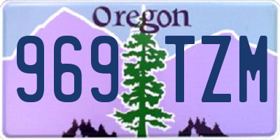 OR license plate 969TZM