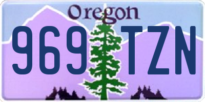 OR license plate 969TZN