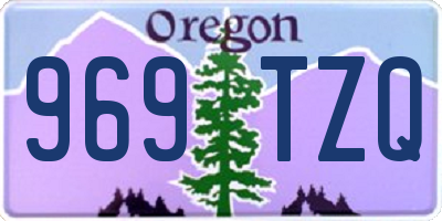 OR license plate 969TZQ