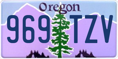 OR license plate 969TZV