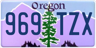OR license plate 969TZX