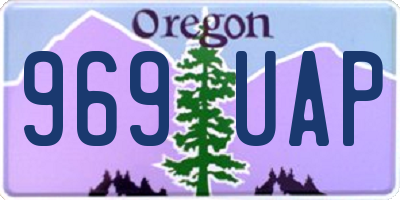 OR license plate 969UAP
