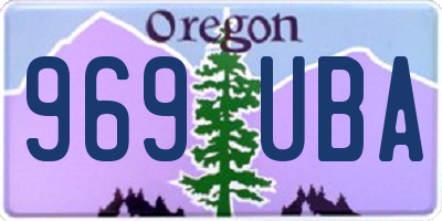 OR license plate 969UBA