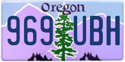 OR license plate 969UBH