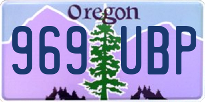OR license plate 969UBP