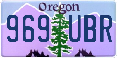 OR license plate 969UBR