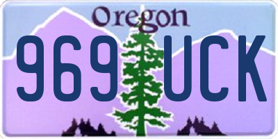 OR license plate 969UCK