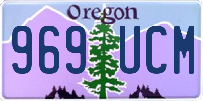 OR license plate 969UCM