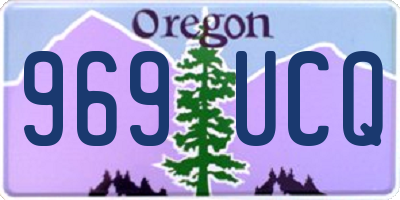 OR license plate 969UCQ