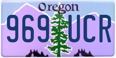 OR license plate 969UCR