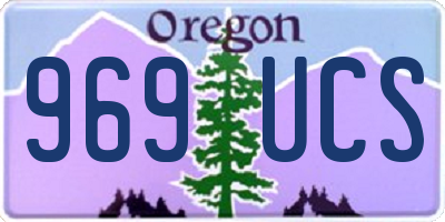 OR license plate 969UCS