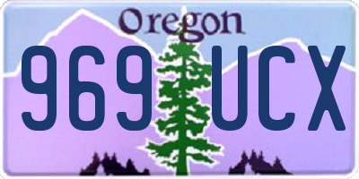 OR license plate 969UCX