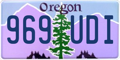 OR license plate 969UDI