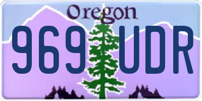 OR license plate 969UDR