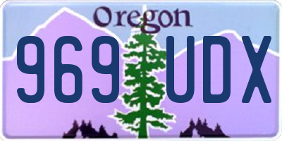 OR license plate 969UDX