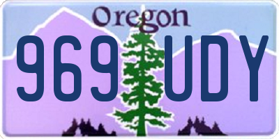 OR license plate 969UDY