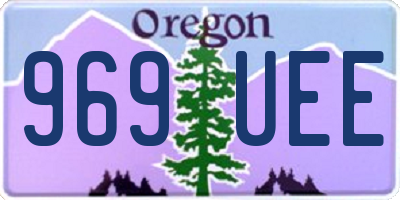 OR license plate 969UEE