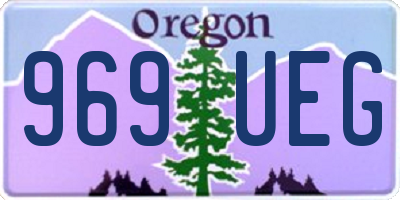 OR license plate 969UEG