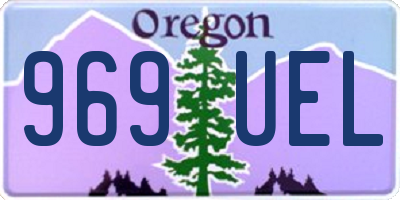 OR license plate 969UEL