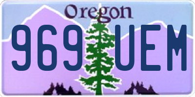 OR license plate 969UEM