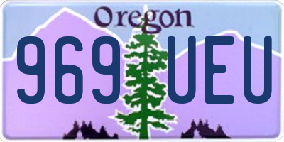 OR license plate 969UEU