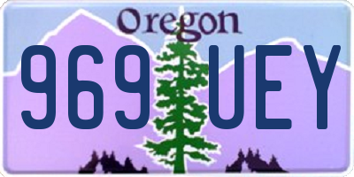 OR license plate 969UEY