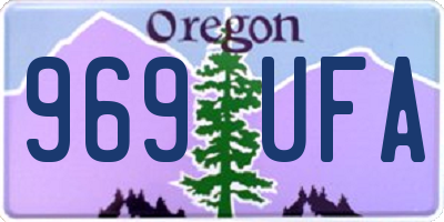 OR license plate 969UFA