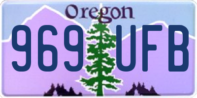 OR license plate 969UFB