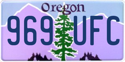 OR license plate 969UFC