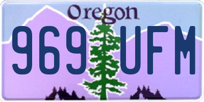 OR license plate 969UFM