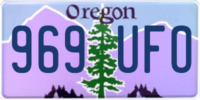 OR license plate 969UFO