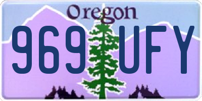 OR license plate 969UFY