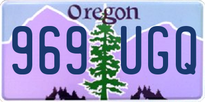 OR license plate 969UGQ