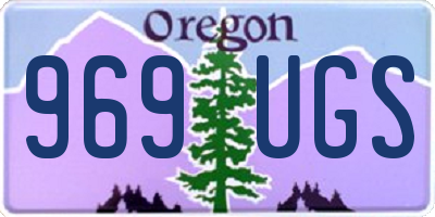 OR license plate 969UGS